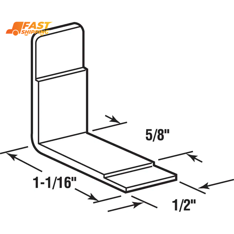 Nylon L--Angle Drawer Guides (10-Pack)
