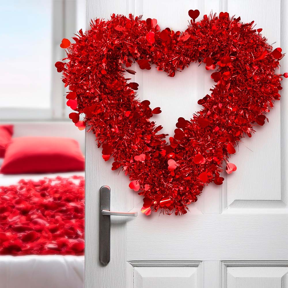 Herz aus Lametta 40cm