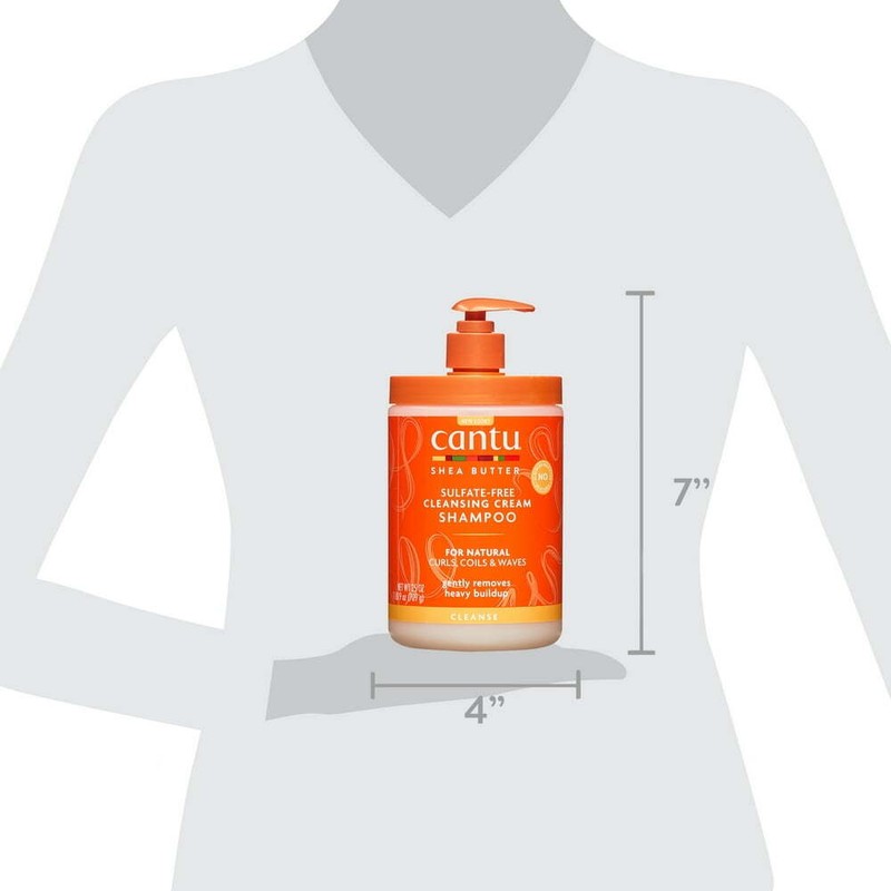 Cantu Sulfate-Free Cleansing Cream Shampoo for Natural Hair, 25 fl oz
