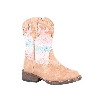 

Roper Glitter Lace Round Toddler Cowboy Toddler Girls Коричневые, коричневые повседневные ботинки 09-, Brown, Roper Glitter Lace Round Toe Cowboy Toddler