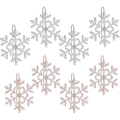  8 Pcs Snowflake Hairpin Bride Miss Christmas Hairpins Barrettes Party