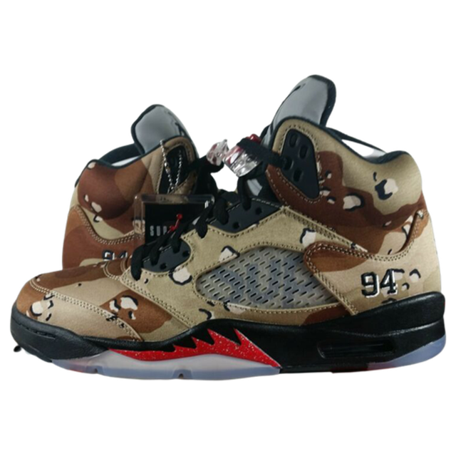 Supreme x Air Jordan 5 Retro Desert Camo for Sale Supreme x Air Jordan 5 Retro Desert Camo for Sale