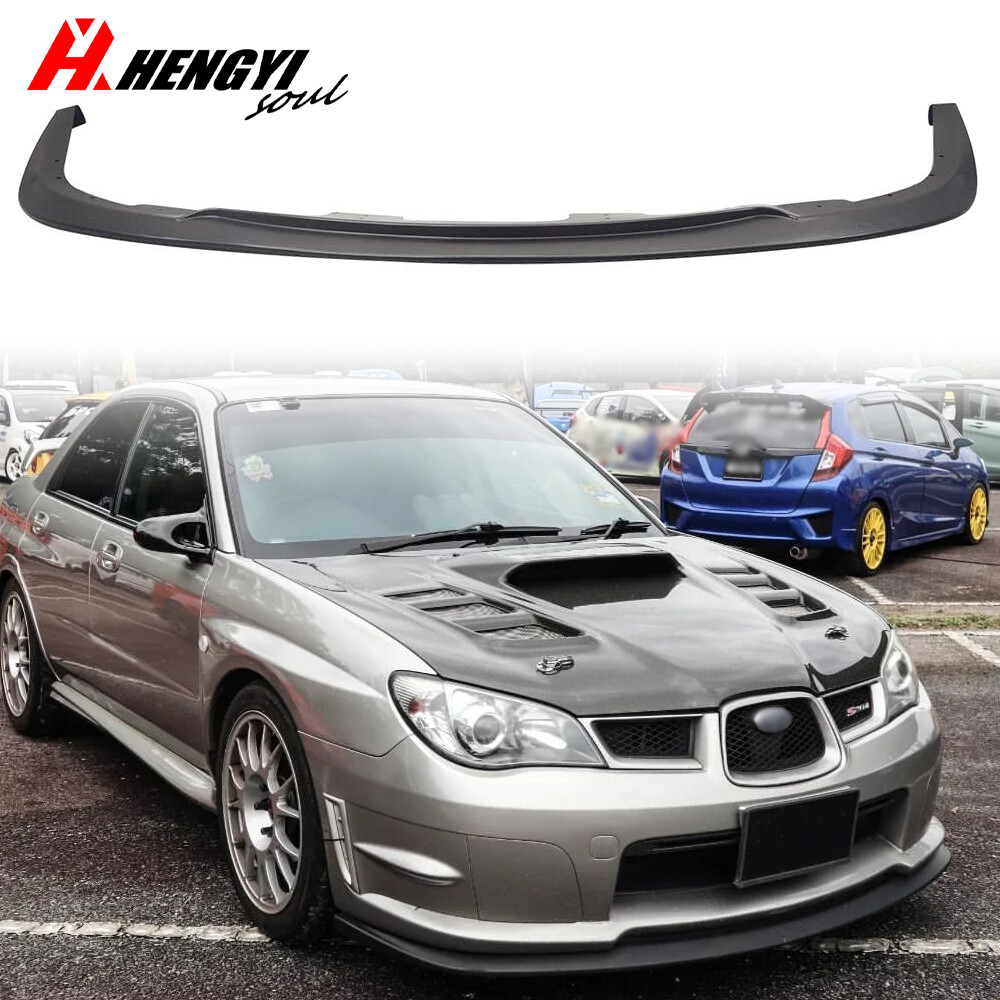 For 2006-2007 Subaru Impreza WRX STI S204 Black PP Front Bumper Lip Spoiler