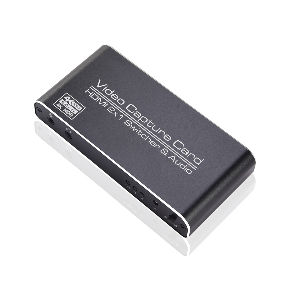 HDM to USB3.0 Video Capture Dongle 2X1 Switcher in one 4Kp60 Recorder Converter