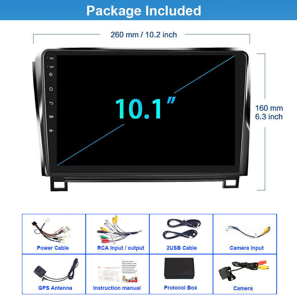 Car Stereo Radio GPS Navi Carplay For Toyota Tundra Sequoia JBL Sound System