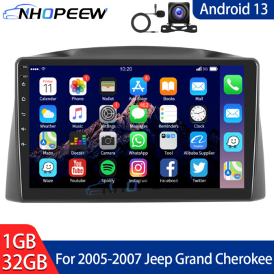 10.1'' Android 13 Car Stereo Radio GPS NAVI CAM For 2005-2007 Jeep Grand Cherokee