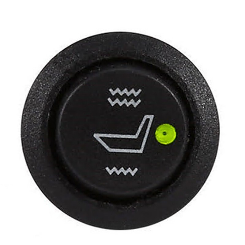 Schakelaar autostoelverwarming, 2 stuks Schakelaar autostoelverwarming Universele 3-pins ronde verwarmde tuimelschakelaar Hi Low Off-regeling