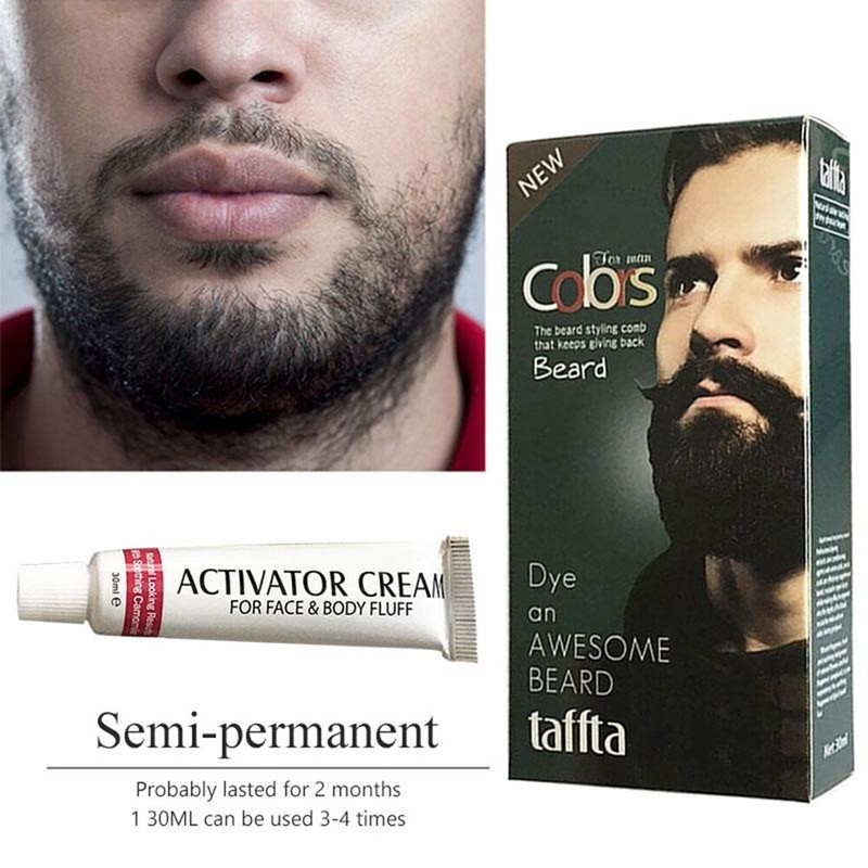Semi Permanent Tint Mustache Hair Coloring Dye Cream Modelling