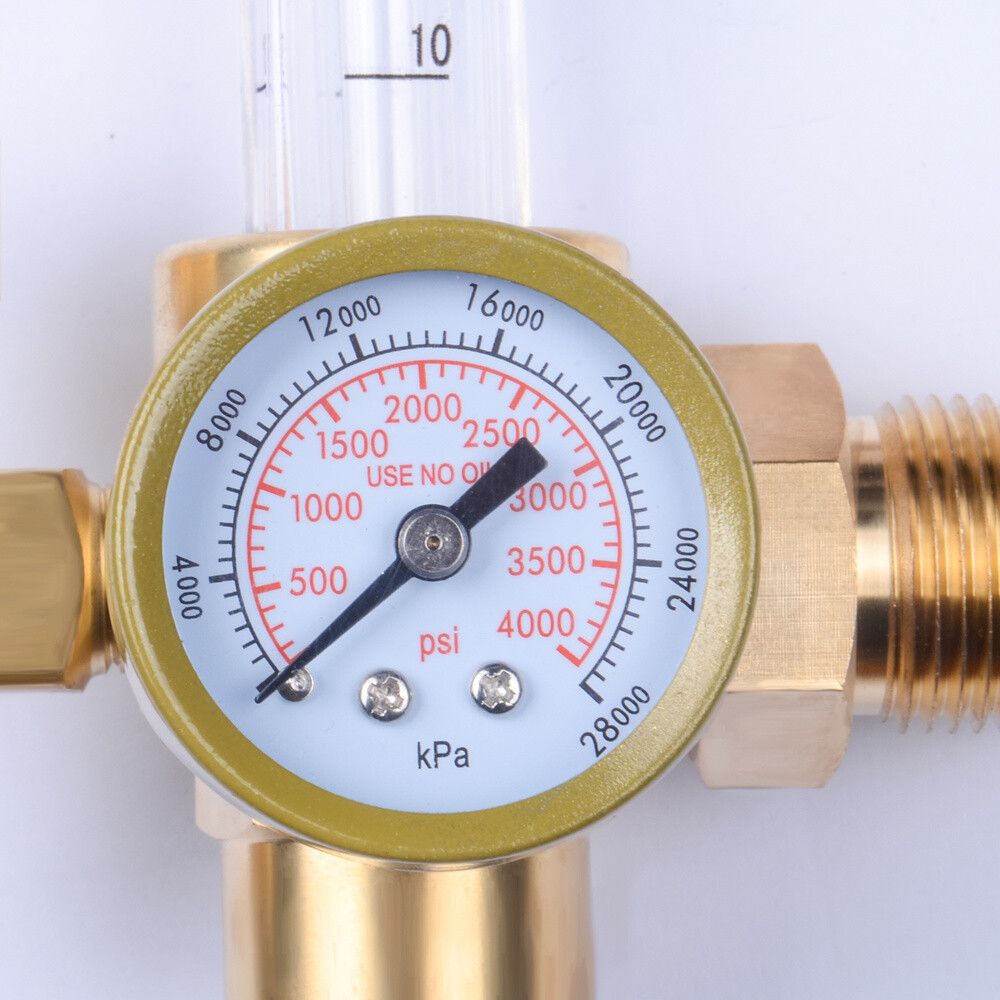 Argon CO2 Mig Tig Flow Meter Regulator Welding Gas Gauge Welder with 10