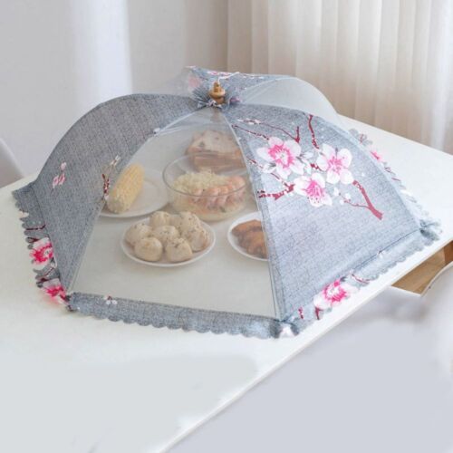PopUp Food Cover Protector Collapsible Umbrella Anti Wasp Fly Mesh Net Cover UK