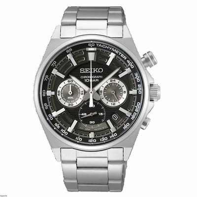 Pre-owned Seiko Analogical Ssb397p1 Silver Tu Bracelet