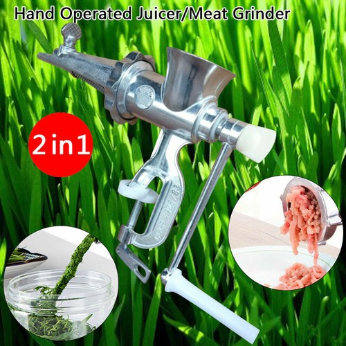 Hand Crank Juice Manual Juicer Wheat Grass Juice Extractor Ground Meat Tool