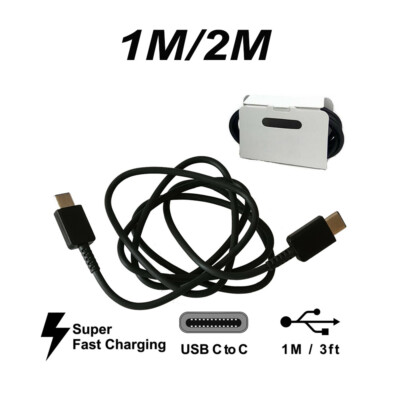 65W 4A USB C to USB C PD Fast Charge Charger Cable For Samsung Android XIAOMI