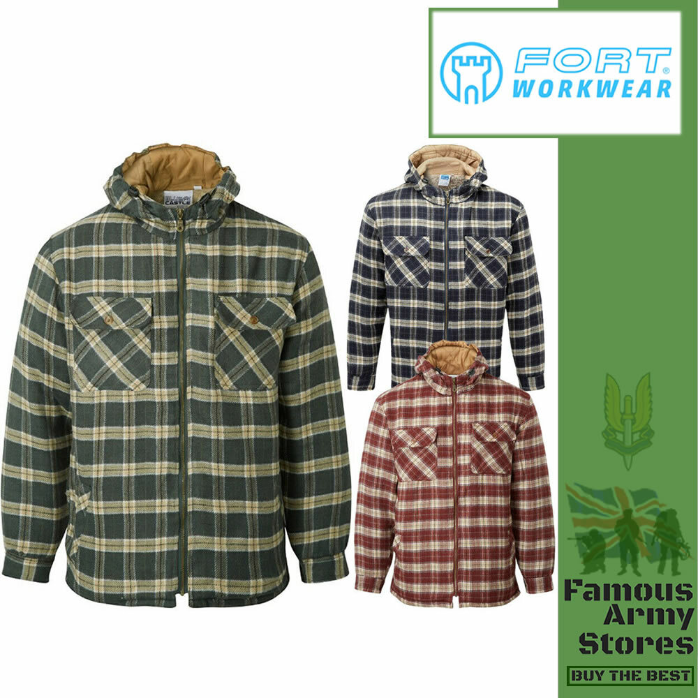 padded hooded shirt