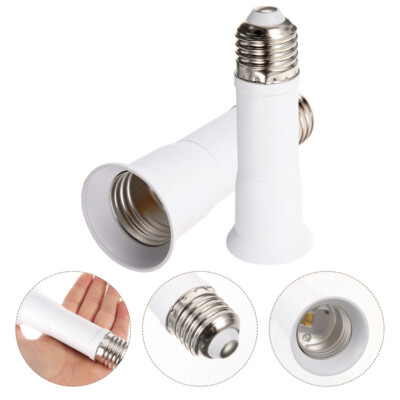  2 Pcs Light Socket Extender for Fan Edison Bulb E27 Retractable Lamp Head