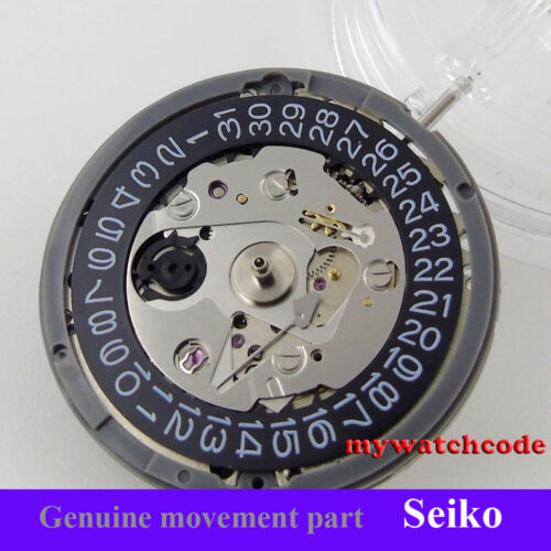 New Japan NH35A Automatic Watch Movement SII or TMI black date window 24 jewels
