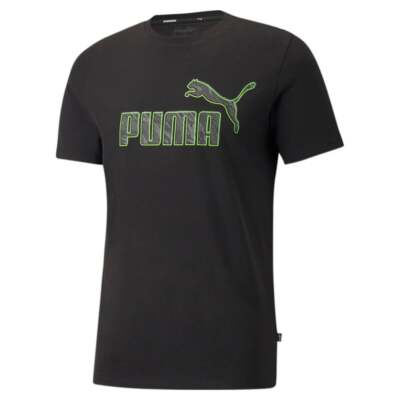

Футболка Puma Logo Camo Fill с круглым вырезом и короткими рукавами Мужские черные повседневные топы 670421, Черный, Puma Logo Camo Fill Crew Neck Short Sleeve T-Shirt