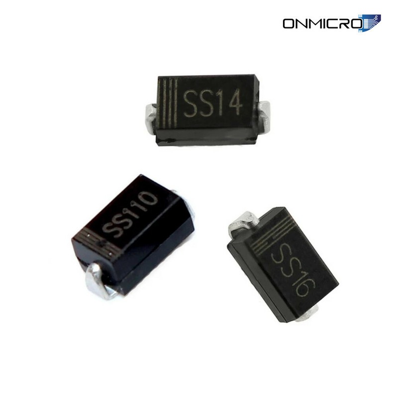 10x  Sma Schottky Diode Ss12 Ss14 Ss16 Ss24 Ss26 Ss34 Ss36 Ss110 Ss220 Ss310 Smd