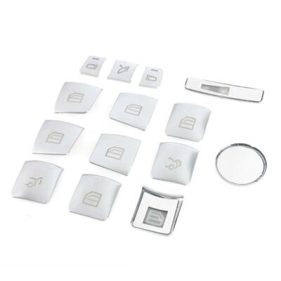 For Mercedes-Benz C-class Interior Armrest Window Switch Button Cover Trim Kit
