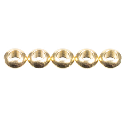 Craft County Gold Rondelle Beads   Jewelry Making   Various Pack Sizes Available