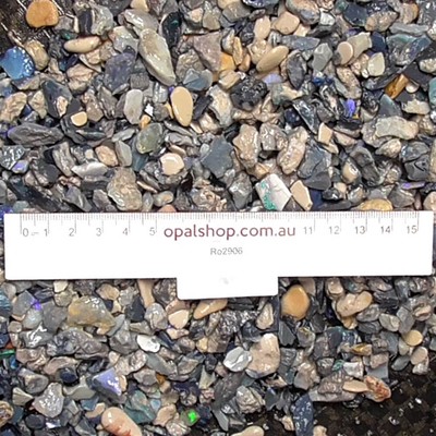 Mine Run Seam Opal from Lightning Ridge Black Opal Country, - Ro2906