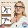 JiSoo Oversized Reading Glasses for Women Men 3.5, Stylish Designer Readers Women 3.5 with Large Frame,Demi Grey