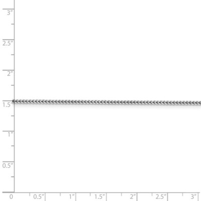 Pre-owned Superdealsforeverything Real 14kt White Gold 24 Inch 1.3mm Franco With Lobster Clasp Chain; 24 Inch