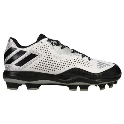 

adidas Poweralley 4 Бейсбол Мужские черные, белые кроссовки Спортивная обувь Q165, Black;white, adidas Poweralley 4 Tpu Baseball