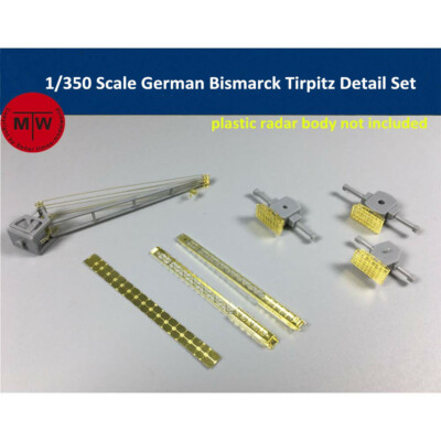 1/350 Bismarck Tirpitz Detail Set Radar Crane for Tamiya 78013 MiniHobby 80601