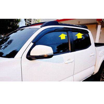 For 2016-2023 Toyota Tacoma Double Cab Window Visors Sun Guards Rain Vent Shade