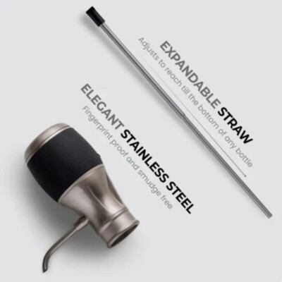 FineDine Exquisite Stainless Electric Wine Aerator One Touch Operated Dispenser