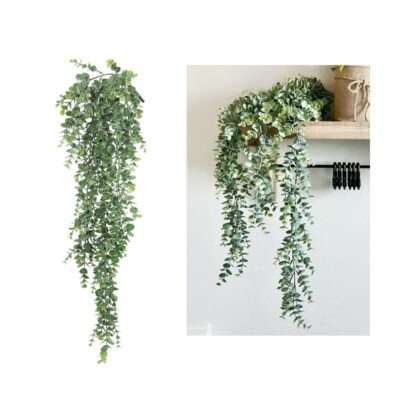 New Hobby Lobby Hanging Green Eucalyptus Bush 1392034 31''