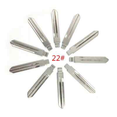10pcs/lot Type 22# Metal Blank Uncut Flip KEYDIY/VVDI/JMD Remote Key Blade