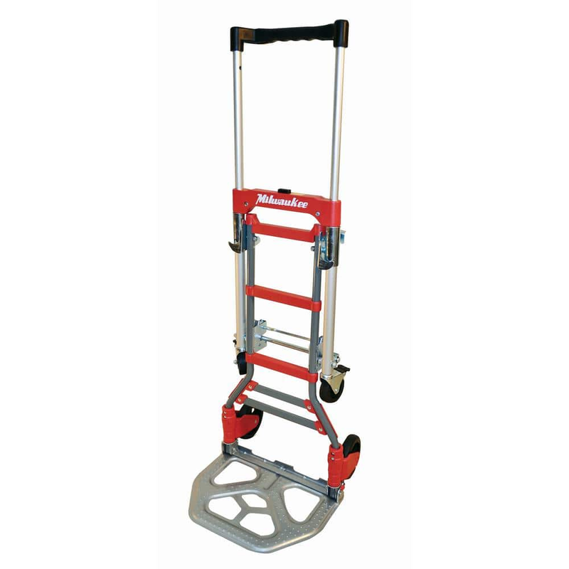 Milwaukee Folding Hand Truck Dolly Cart 300 lb Capacity Conv