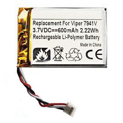 Viper 7941V 7944V 7945V 5904V Clifford Python Key Fob Battery JFC503040 600mAh