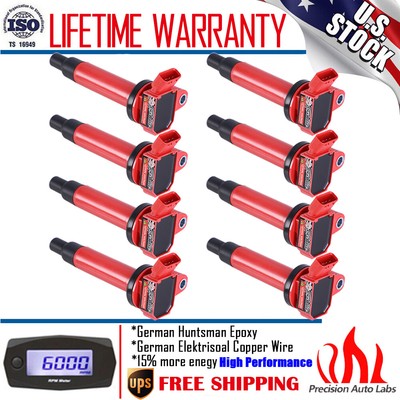 Set of 8 Ignition Coils UF230 For Lexus GS430 LS430 Toyota Tundra Sequoia C1173