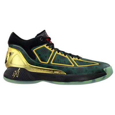 Adidas D Rose 10 Basketball Mens Black, Gold, Green Кроссовки Спортивная обувь FW3