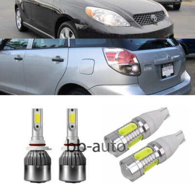 For 03-14 Matrix HB4 T15 9006 921 1ZZFE LED Headlight Lamp + Back up Reverse