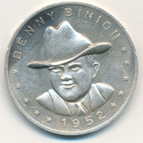 1952 BENNY BINION HORSESHOE "GOOD LUCK PARDNER" SILVER TOKEN-SHIPS FREE! INV:1