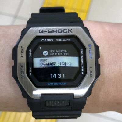 Pre-owned G-shock Casio  G-lide Gbx-100-1jf Men's Watch Japan Import