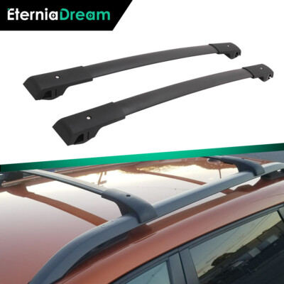 1 Pair Black Cross Bars Fit for Jeep Cherokee 2014-2020 Roof Rail Rack Crossbars