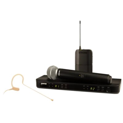 Shure BLX1288/MX153-H10 Wireless Mic Combo System w Handheld & Earset OPEN BOX