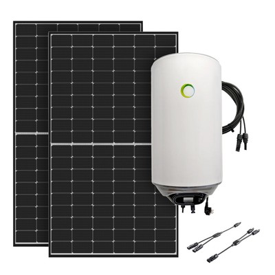 Solaranlage 900W Full Black + 80L Fothermo Hybrid-Boiler Warmwasseraufbereitung