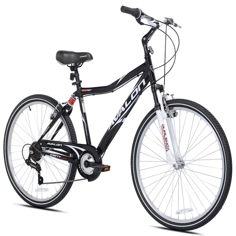 26 In. Avalon Comfort Men's Bike With Full Suspension, Black