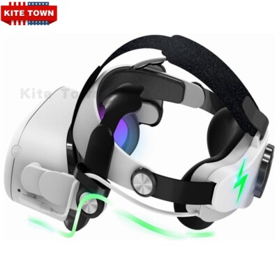 For Meta Oculus Quest 2 VR with 5300mAh Battery Elite Head Strap Band Adjustable