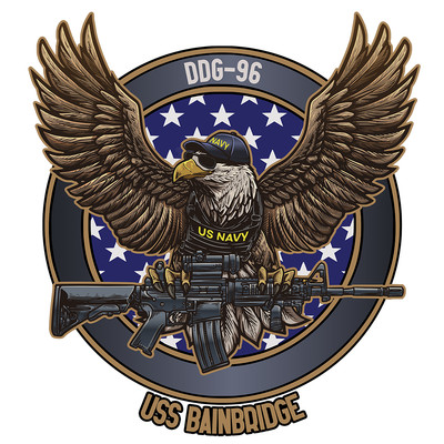 USS Bainbridge	DDG-96 Security OPSEC Master-At-Arms Quarterdeck Navy Decal