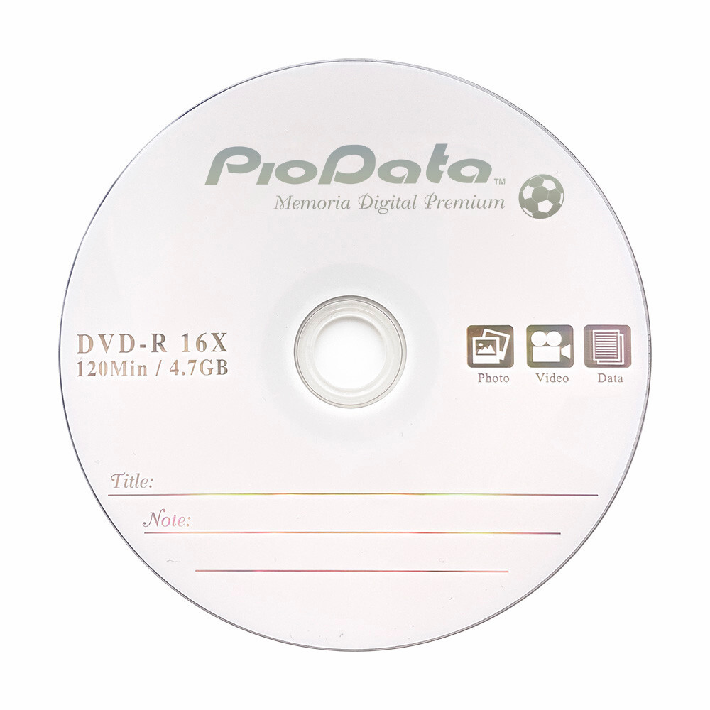 500 PC PioData 16X 4.7 GB DVD-R Logo Top Disc Blank Media - 832-810SA