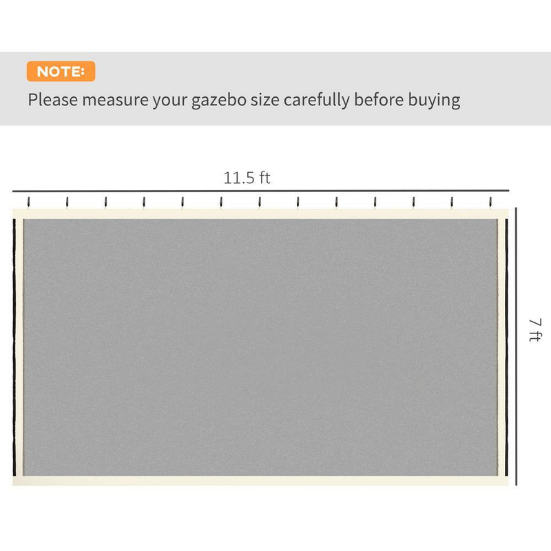 Replacement Mesh Mosquito Netting Screen Walls for 10 ft. x 13 ft. Patio Gazebo