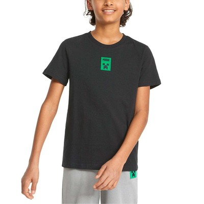

Puma Mine X Graphic Crew Neck Short Sleeve TShirt Youth Boys Size  Casual Top, Черный, Puma Mine X Graphic Crew Neck Short Sleeve TShirt Youth