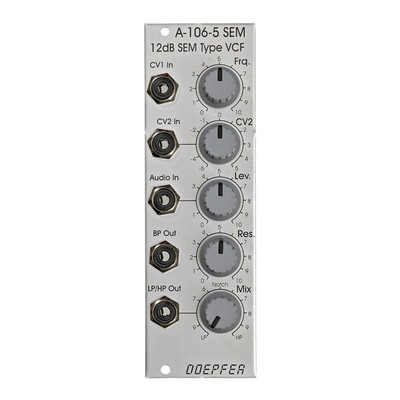 Doepfer A-106-5 12 dB Multi-mode Filter Eurorack Module 8HP - Oberheim SEM